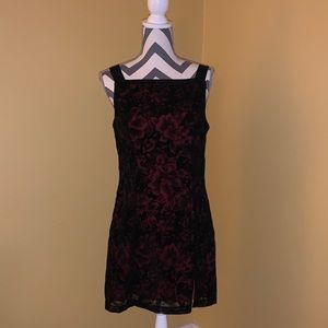 Black and Floral Dress